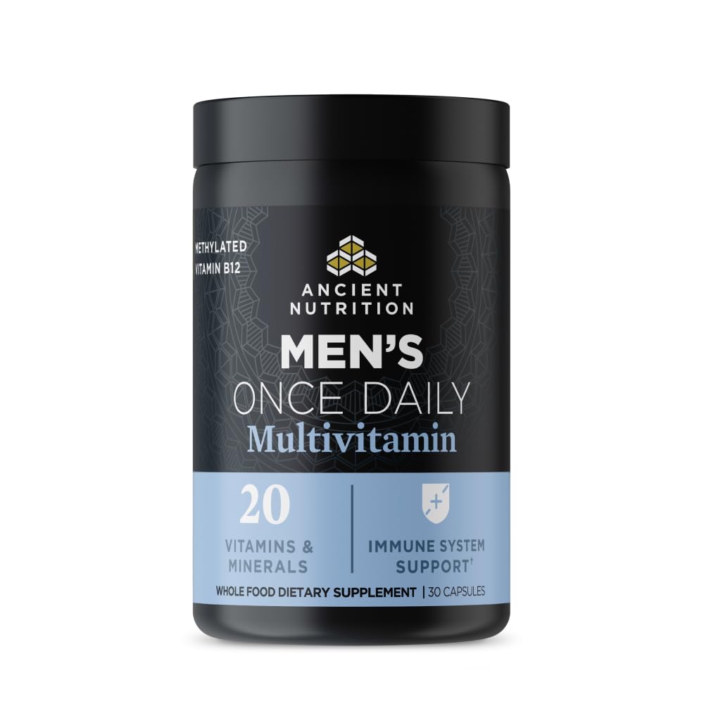 Ancient Nutrition Multivitamin for Men, Ancient Multi Men's Once Daily Vitamin Supplement 30 Ct, Vitamin A, Vitamin B and Vitamin K2, Fenugreek Seed Ancient NutritionAu supplements