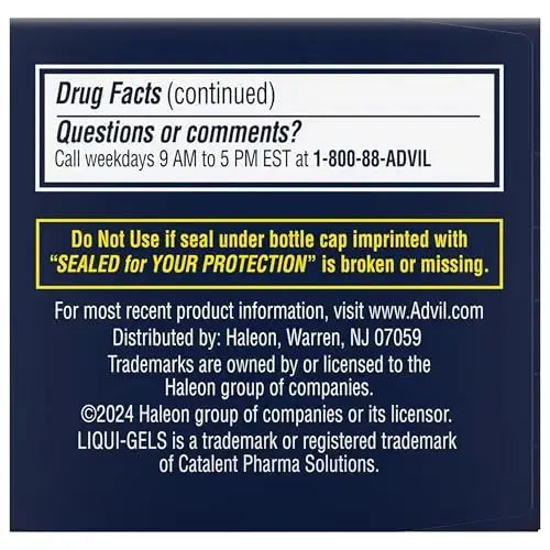 Advil PM Liqui-Gels Minis, 80 Liquid Filled Capsules AdvilAu supplements