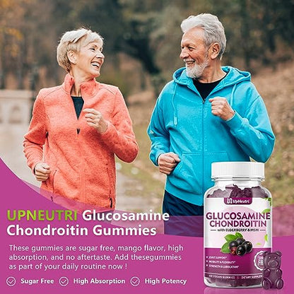 UPNEUTRI Glucosamine Chondroitin Gummies Sugar Free, Extra Strength 1500mg UPNEUTRIUS supplements