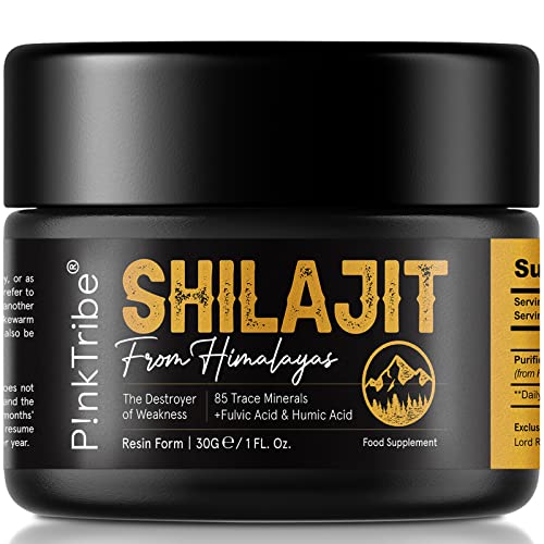 Shilajit Resin, Original Himalayan Shilajit 30g - Gold Grade 100% Pure, Rich in Fulvic P!nkTribeUS supplements
