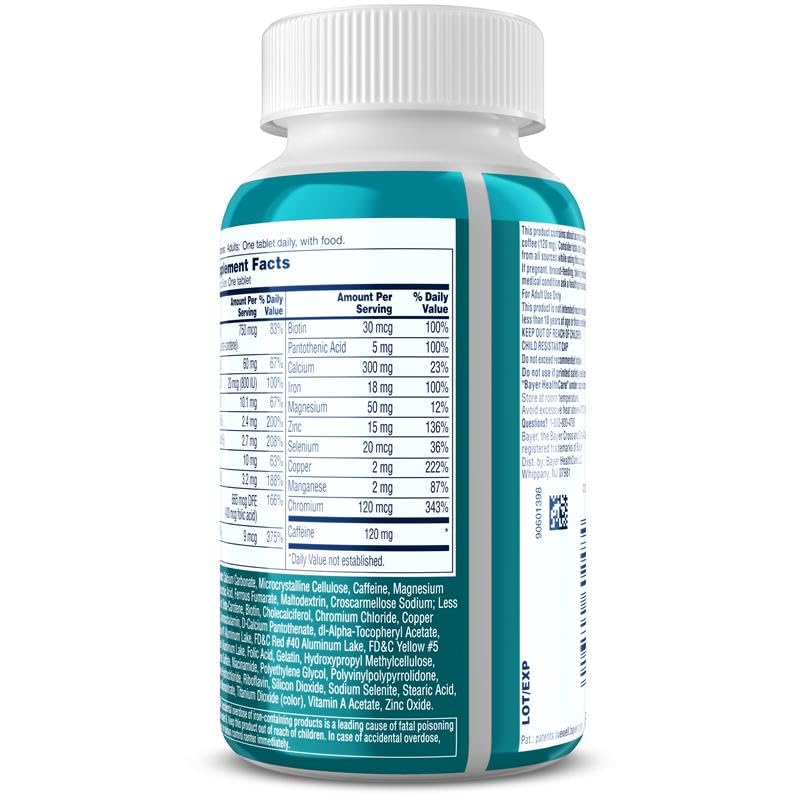 One A Day Women's Active Metabolism Daily Essential, Multivitamin for Women, Metabolism Support, Vitamins for Women with All 8 B-Vitamins, Vitamin D, Magnesium & More,120 Count ONE A DAYAu supplements