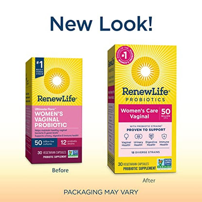 Renew Life Women's Probiotic Capsules, 50 Billion CFU Guaranteed, Supports pH Balance Renew LifeUS supplements