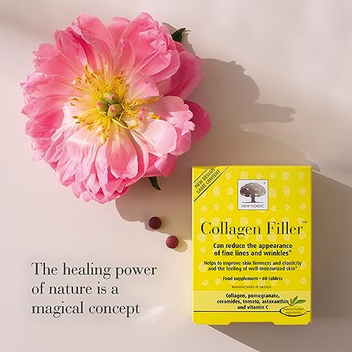 New Nordic Skin Care Collagen Filler 60 Tablets - Reduce The Formation of Wrinkles with Marine Collagen New Nordic LtdAu supplements
