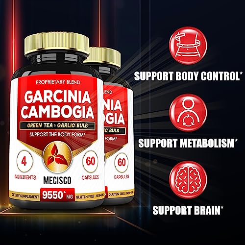 Garcinia Cambogia 9550mg - 4 Month Supply - Supplement for Men and Women - A Natural MeciscoUS supplements