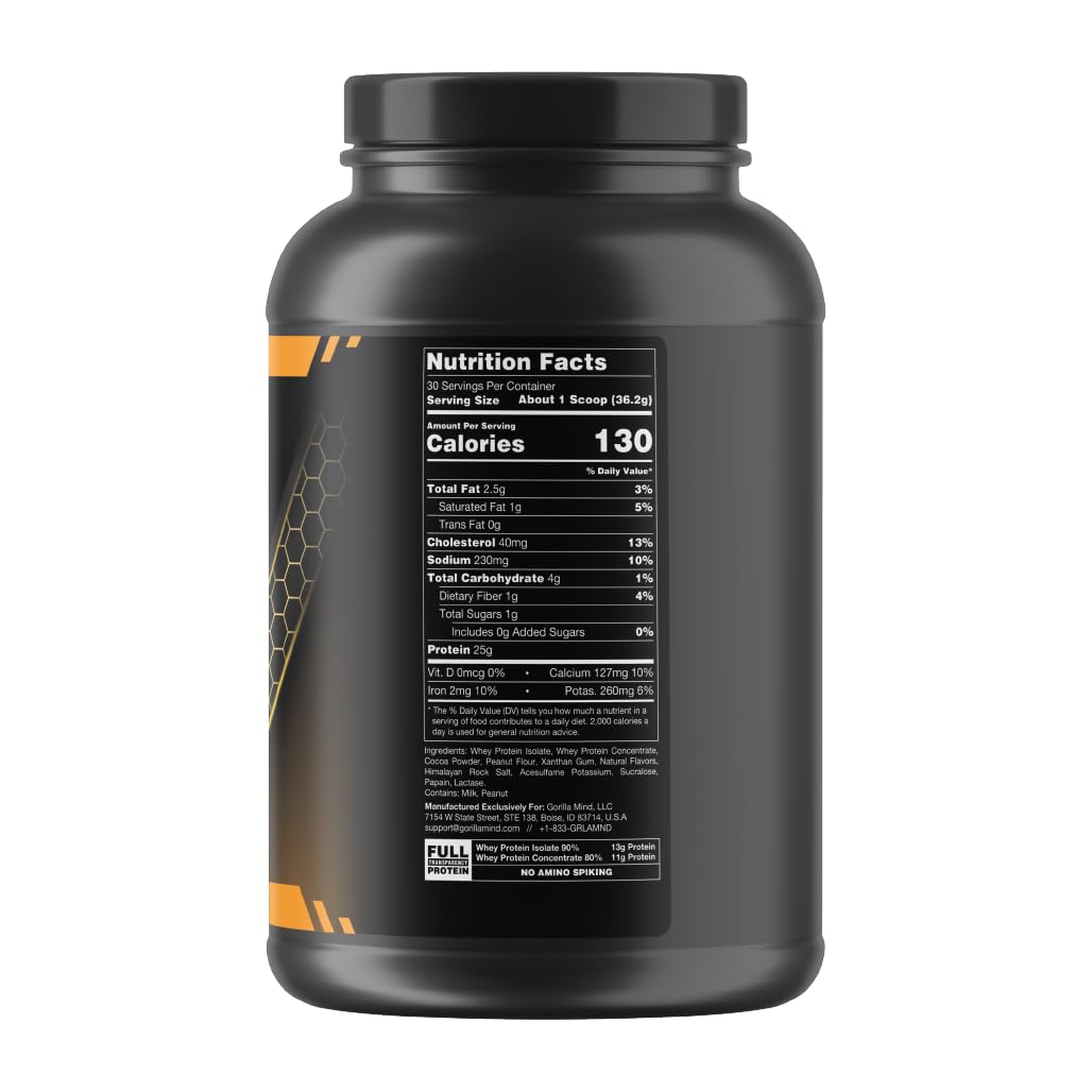 Gorilla Mode Premium Whey Protein - Chocolate Peanut Butter / 25 Grams of Whey Gorilla MindUS supplements