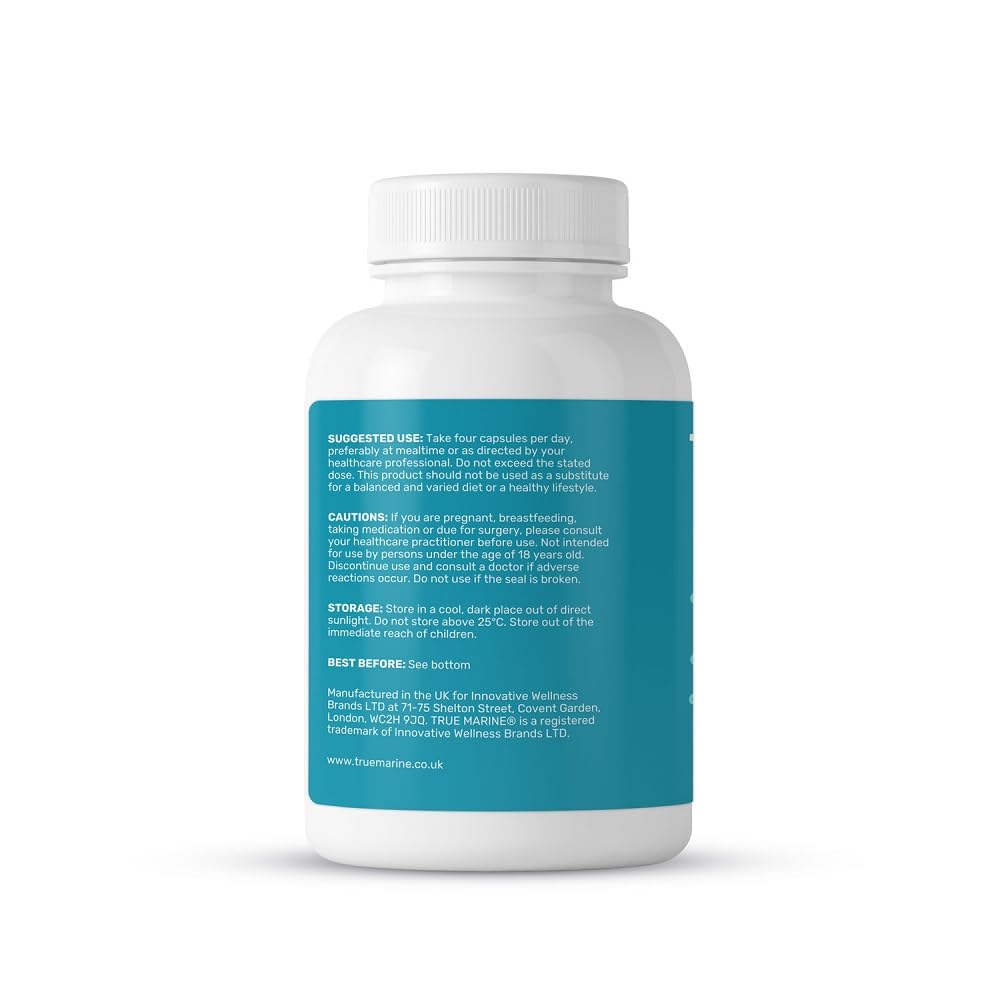 TRUE MARINE Collagen Capsules - 2,400mg of Marine Collagen with Hyaluronic Acid & Vitamin C - Skin, Hair, Nails & Joint Support TRUE MARINEAu supplements