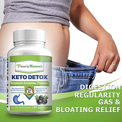 Power By Naturals Keto Colon Cleanser & Detox - Rapid Weight Loss Pills, Gut Health Power By NaturalsUS supplements