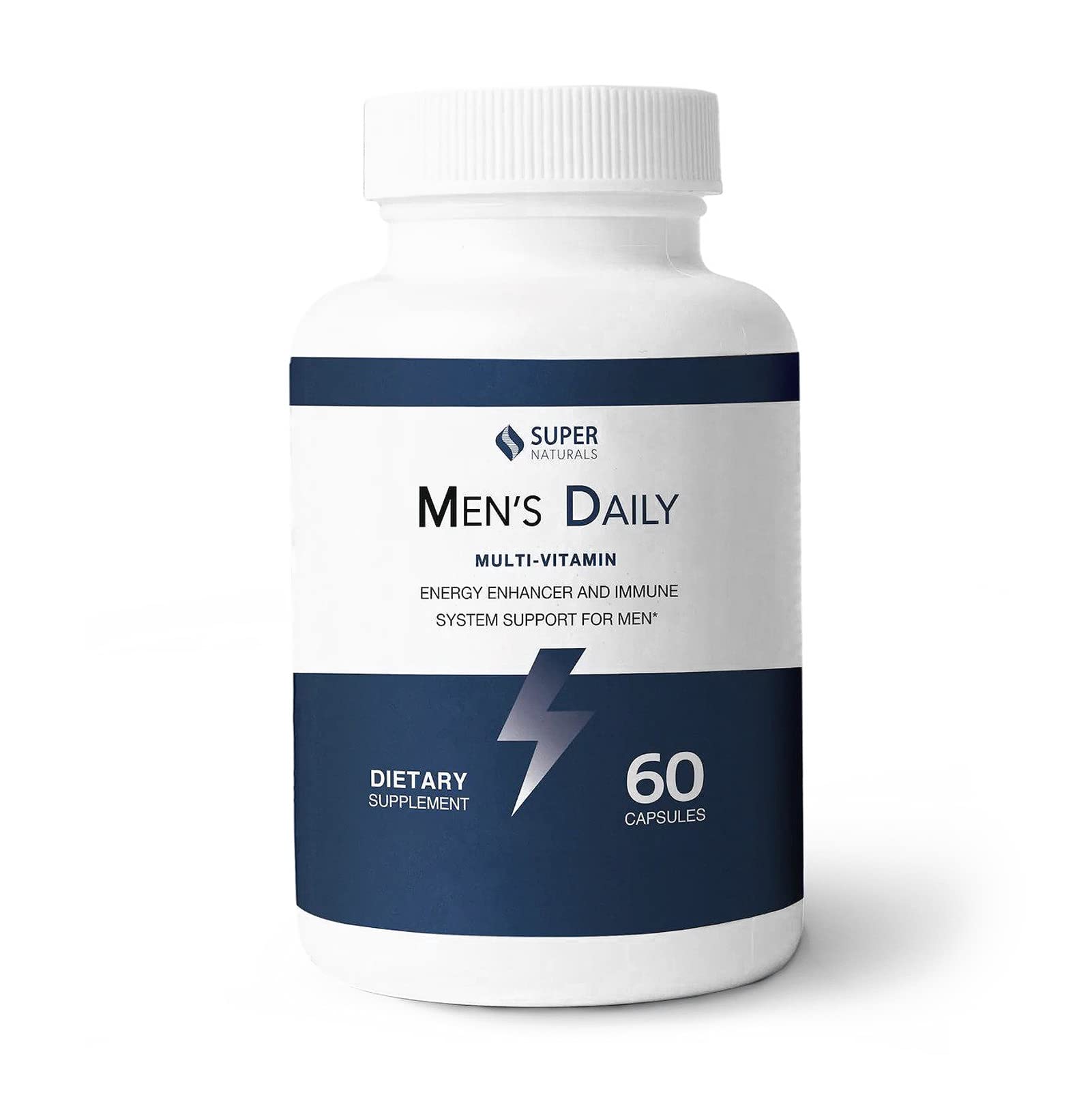 Super Naturals Men's Daily Multivitamin Energy Enhancer and Immune System Support for Men (60 Capsules, 30 Day Supply) JLM NUTRITIONALSUS supplements
