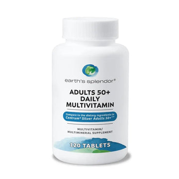 Earth's Splendor Adults 50+ Daily Vitamin- Overall Wellness Support, Daily Nutrients, 120 Day Supply Earth's SplendorAu supplements