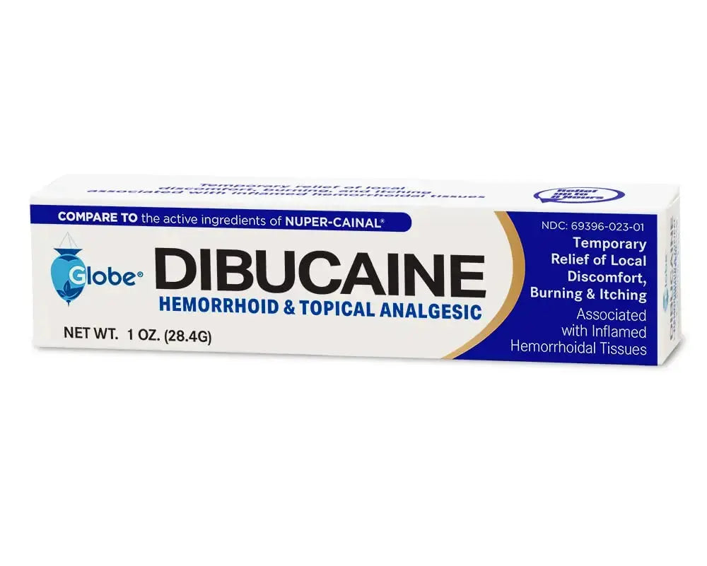 (3 Pack) Globe Dibucaine 1% Hemorrhoid Treatment Ointment - 1 Oz Rapid Numbing Relief, Hemorrhoid Treatment from Itch and Burn GlobeAu supplements