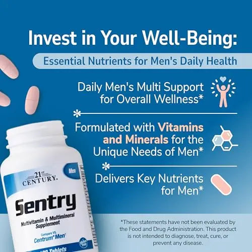 21st Century Sentry Men Multivitamin, 120 Count 21st CenturyAu supplements