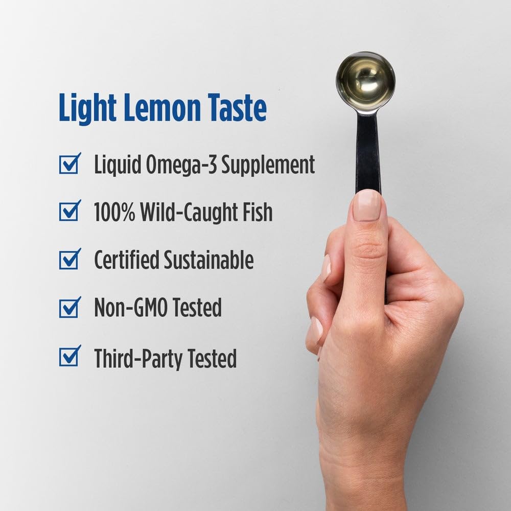 Nordic Naturals Omega-3, Lemon Flavor - 16 oz - 1560 mg Omega-3 - Fish Oil - EPA & DHA - Immune Support, Brain & Heart Health, Optimal Wellness - Non-GMO - 96 Servings Nordic NaturalsAu supplements