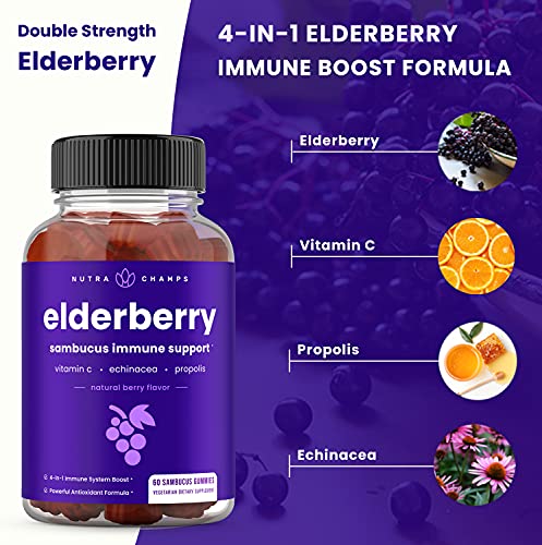NutraChamps Elderberry Gummies with Vitamin C, Propolis & Echinacea NutraChampsAu supplements