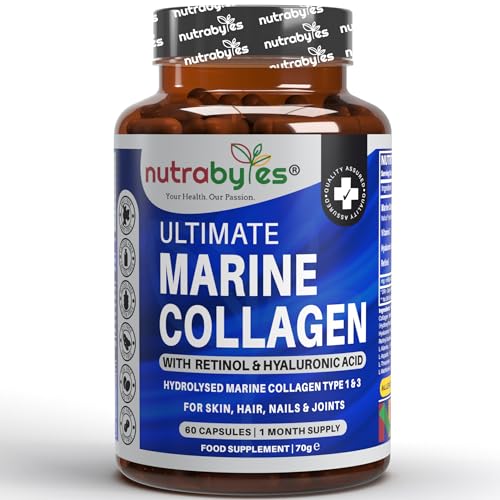 High Strength Marine Collagen with Hyaluronic Acid, Retinol and Vitamin C NUTRABYTESAu supplements