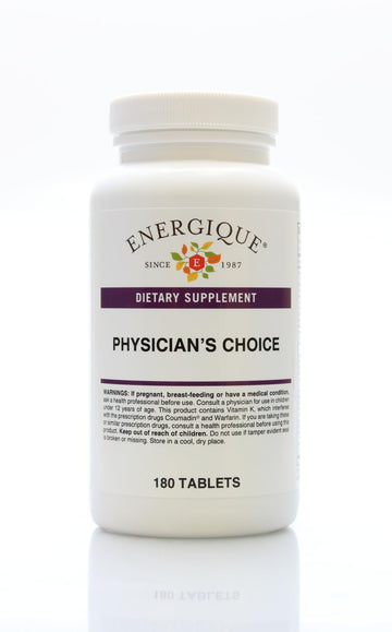 Energique Physician's Choice multivitamin Providing Optimal doses of Essential Vitamins and Minerals. EnergiqueAu supplements