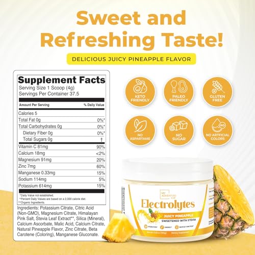 Keto Electrolytes Powder No Sugar -  Made In The USA Electrolyte Mix My Adventure to FitAu supplements