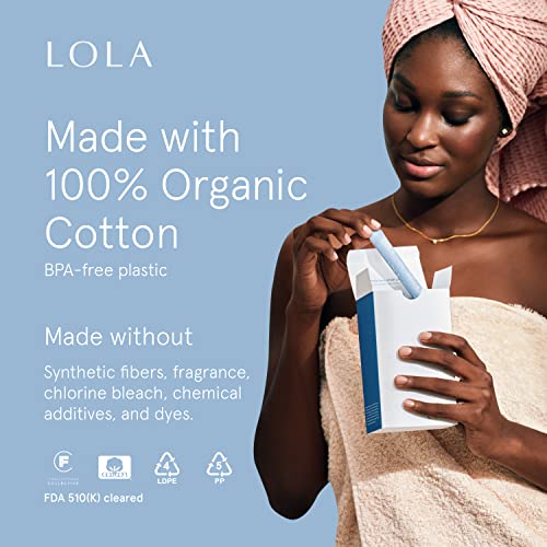 LOLA Organic Cotton Tampons, 60 Count - Super Plus Tampons, Period Feminine Hygiene Products LOLAAu supplements