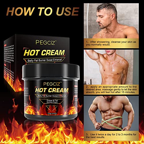 Hot Sweat Cream, Fat Burning Cream for Belly, Natural Sweat Enhancer Cream for Men McukvUS supplements