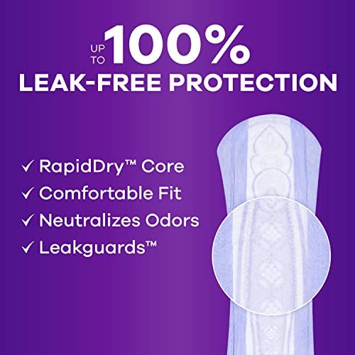 Always Discreet Adult Moderate Long Incontinence Pads, Up to 100% Leak Always DiscreetUS supplements