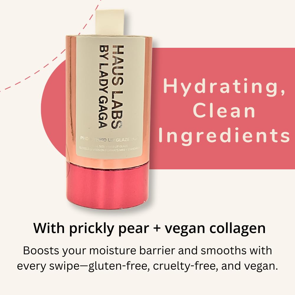 Haus Labs PHD Hybrid Innovation Plumping Lip Glaze Duo - Honey Shimmer Full Size & Persimmon Mini Haus LaboratoriesAu supplements