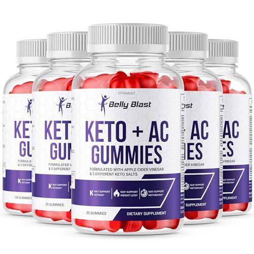 (5 Pack) Belly Blast Keto + ACV Gummies, Belly Blaster Keto Plus Advanced Weight Loss VitavaultUS supplements