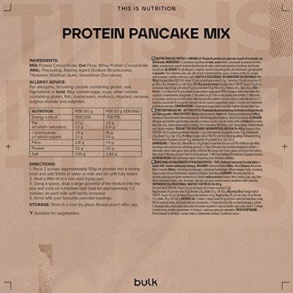 Bulk High Protein Pancake Mix, Butterscotch, 500 g BulkUS supplements