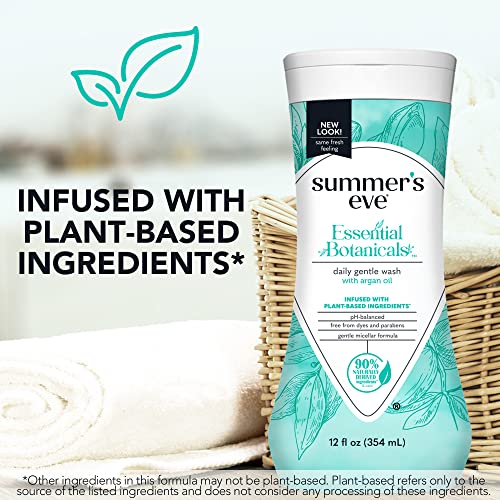 Summer's Eve Essential Botanicals Gentle Wash with Argan Oil, Removes Odor, pH balanced, 12 fl oz Summer's EveAu supplements