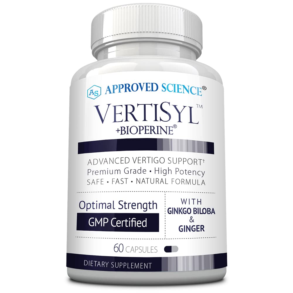 Approved Science VertiSyl - Ginkgo Biloba, Ginger, Vitamin D3, BioPerine - 60 Capsules - 1 Month Supply Approved ScienceAu supplements