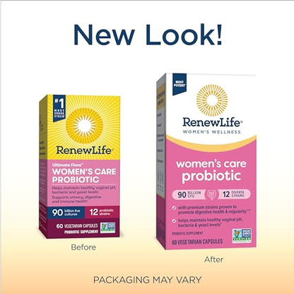 Renew Life Women's Probiotic Capsules, Supports pH Balance for Women, Vaginal Renew LifeUS supplements