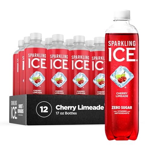 Sparkling Ice, Cherry Limeade Sparkling Water, Zero Sugar Flavored Water, with Vitamins Sparkling ICEUS supplements