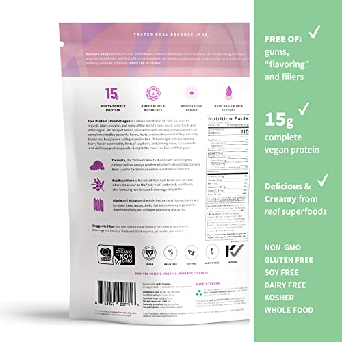 Sprout Living Epic Protein Pro Collagen, 364 g Sprout LivingAu supplements
