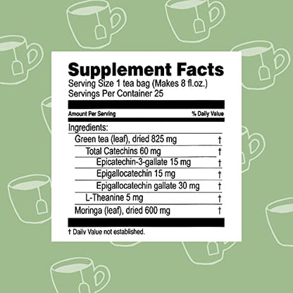 Hyleys Tea Moringa Oleifera with Lemon Flavor - 25 Tea Bags (Miracle Tree Tea) HYLEYSUS supplements