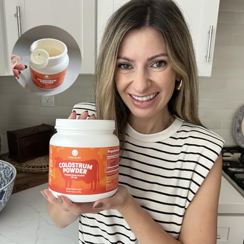Pure Velvet Colostrum Powder for Gut Health, Bloating, Hair Growth, Immune Support Pure VelvetUS supplements