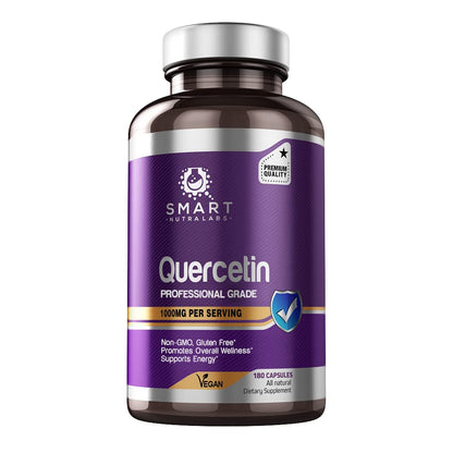 SMART NUTRA LABS Quercetin 1000mg- 180 Vegan Capsules SMART NUTRA LABSUS supplements