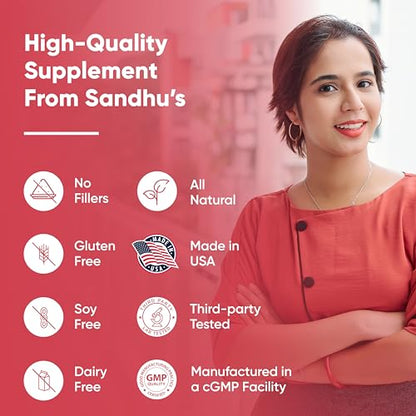 Sandhu's Beet Root Powder Capsules with Bioperine| 60 Capsules, 60 Days Supply Sandhu'sUS supplements