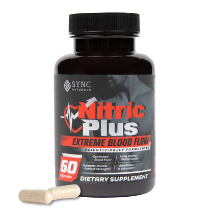 SYNC Naturals Nitric Plus- 800mg L Arginine- 400mg L Citrulline- Extra Strength Nitric SYNC NaturalsUS supplements