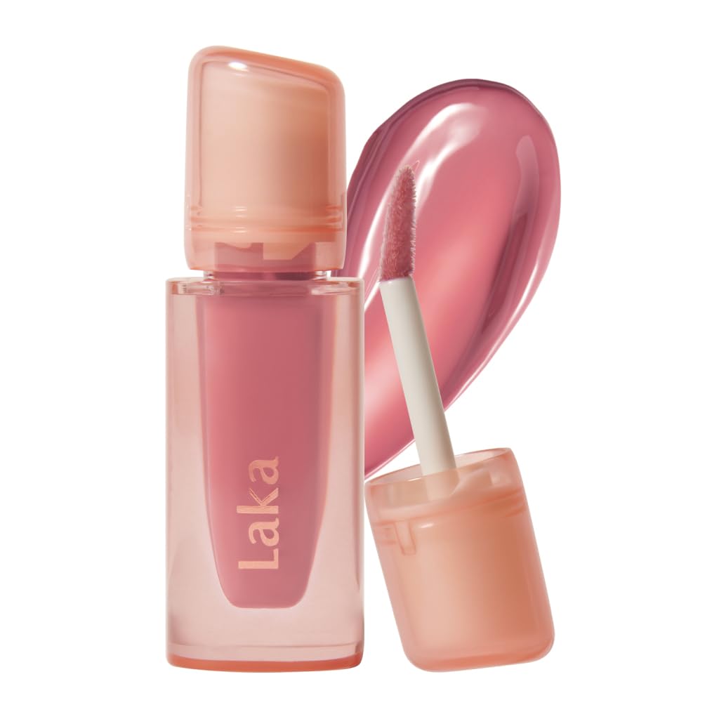 Laka Jelling Nude Gloss, 4.5g/0.15oz, Sheer Hydrating Lip Oil with No Stain, Non-Sticky, Nourishing Gloss for a Glowy Look, K-Beauty (#306 Angelring) LakaAu supplements