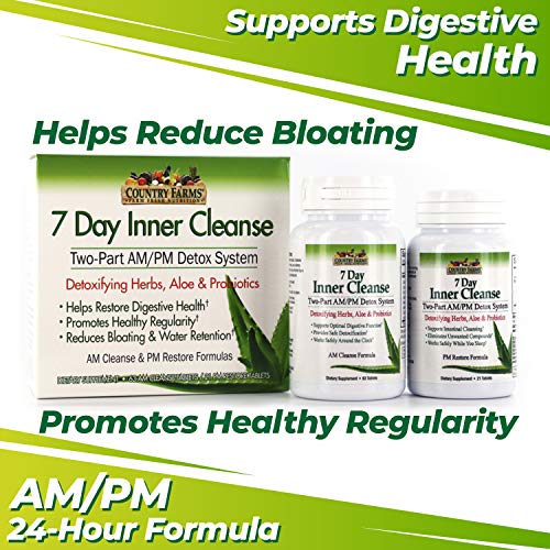 COUNTRY FARMS 7 Day Inner Cleanse, AM/PM Detox System, Detoxifying Herbs COUNTRY FARMSAu supplements