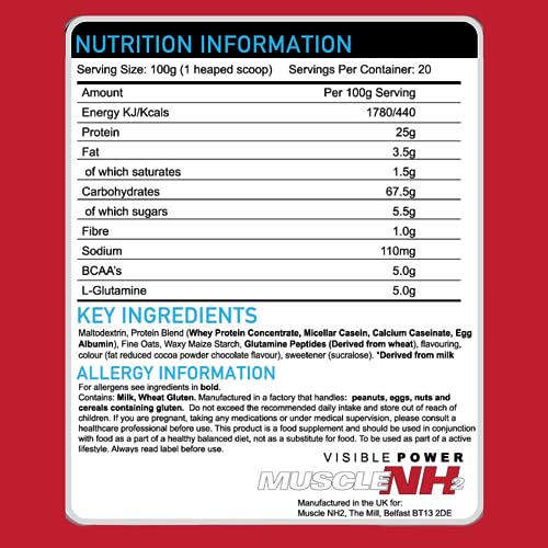 MuscleNh2 True Mass Four Four Zero Mass Gainer Protein Powder, High Calories and Protein MuscleNh2Au supplements