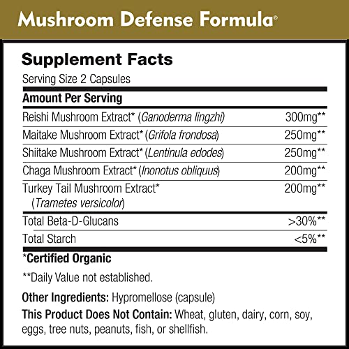 DailyNutra Mushroom Defense Formula - Immune Support Supplement | Organic DailyNutraAu supplements