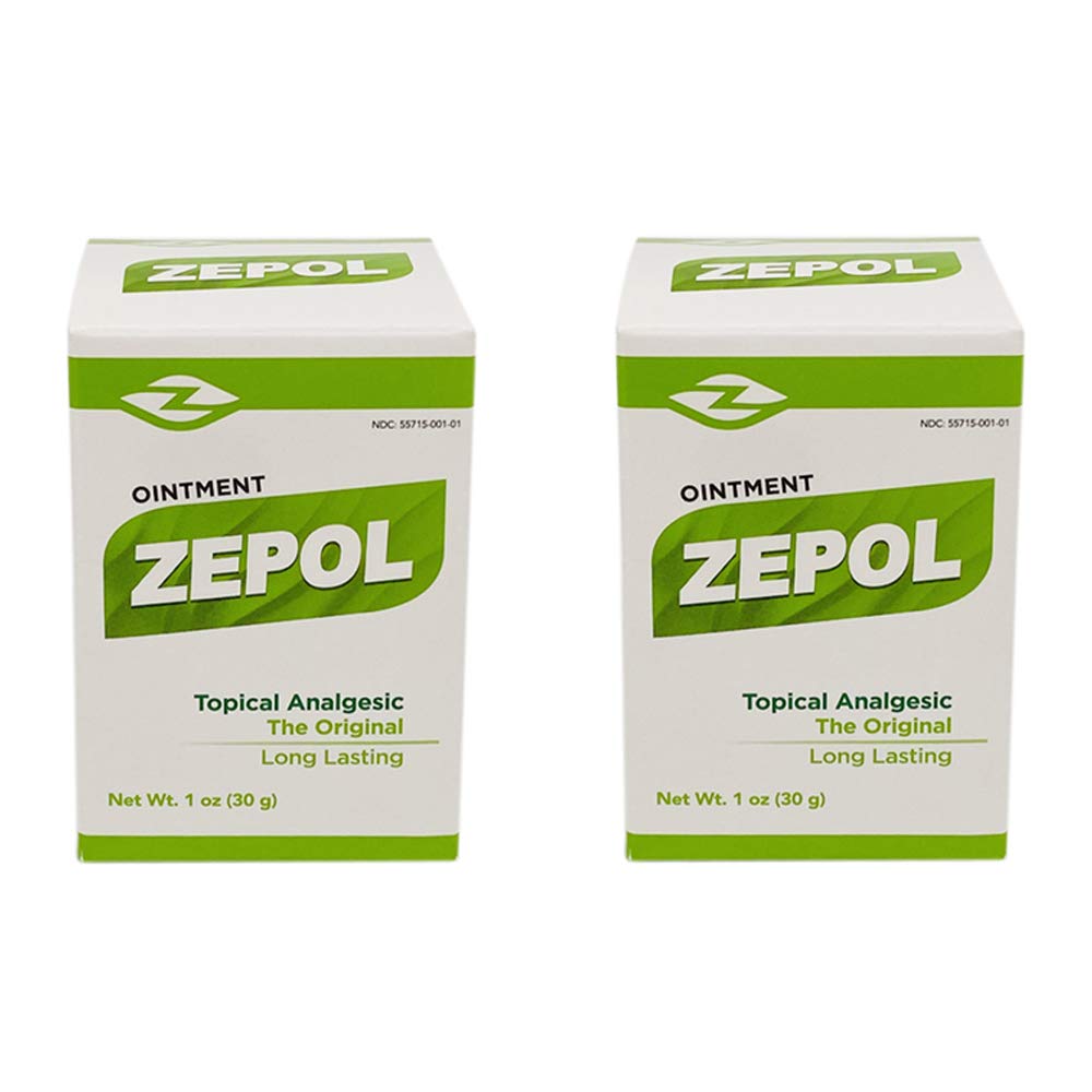 Zepol Original. Topical Ointment for Muscles, Joints, Backache, Sprains, and Strains. 1 oz. Pack of 2 ZepolAu supplements