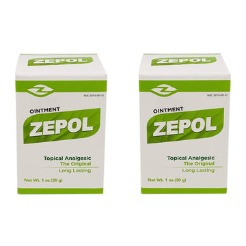 Zepol Original. Topical Ointment for Muscles, Joints, Backache, Sprains, and Strains. 1 oz. Pack of 2 ZepolAu supplements