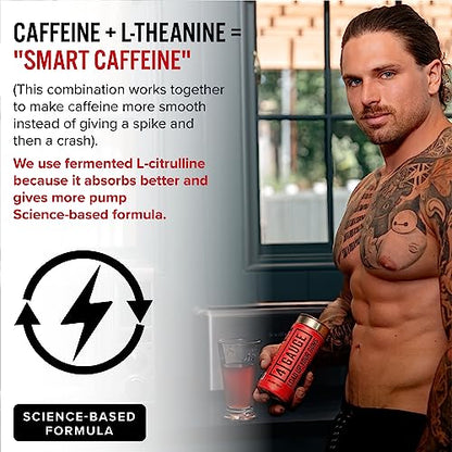 4 Gauge Natural Preworkout Without The Jitters | 30 Servings | Nitric Oxide Booster 4 GaugeUS supplements