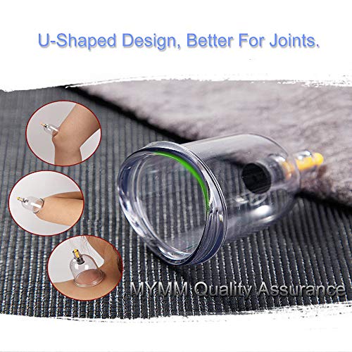 MYMM 12 Cupping Cups Sets Biomagnetic Traditional Professional Chinese Therapy Massage MYMMAu supplements