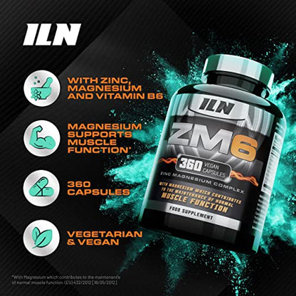 ZM6 - High Strength Zinc Magnesium Supplement - Zinc & Magnesium for Muscle Function Iron Labs NutritionUS supplements