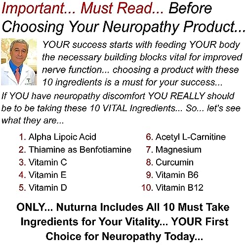 Neuropathy Support Supplement with 600 mg Pure Alpha Lipoic Acid NuturnaUS supplements
