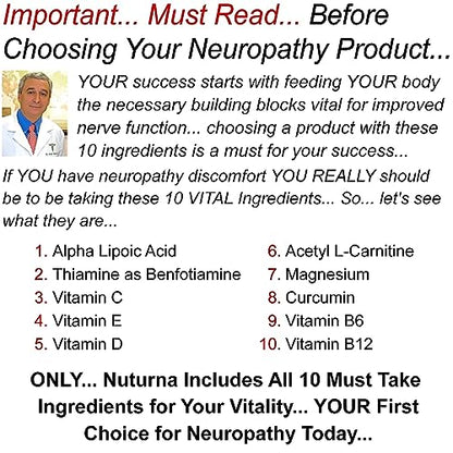Neuropathy Support Supplement with 600 mg Pure Alpha Lipoic Acid NuturnaUS supplements