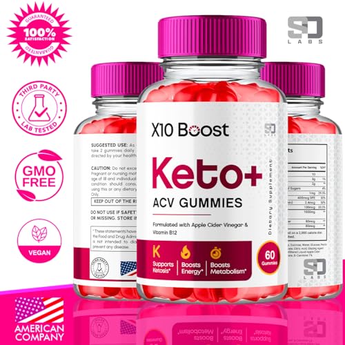 (2 Pack) X10 Boost Keto ACV Gummies Advanced Weight Loss, X10 Boost Keto S.O LabsUS supplements