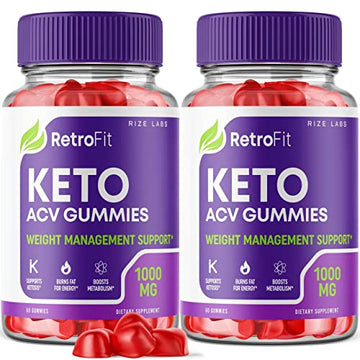 rize labs (2 Pack) RetroFit Keto Gummies - Retro Fit ACV for Advanced Weight Loss rize labsAu supplements