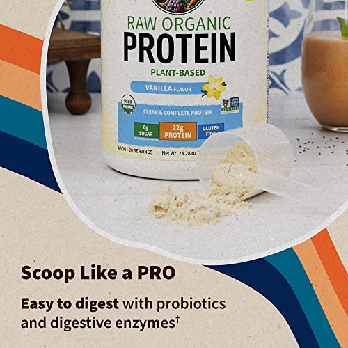 Garden of Life Organic Vegan Vanilla Protein Powder 22g Complete Plant Based Raw Protein Garden of LifeAu supplements